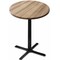 Holland Bar Stool Co 30" Tall In/Outdoor All-Season Table, 36" dia. Natural Top OD211-3030BWOD36RNat - alternate 1